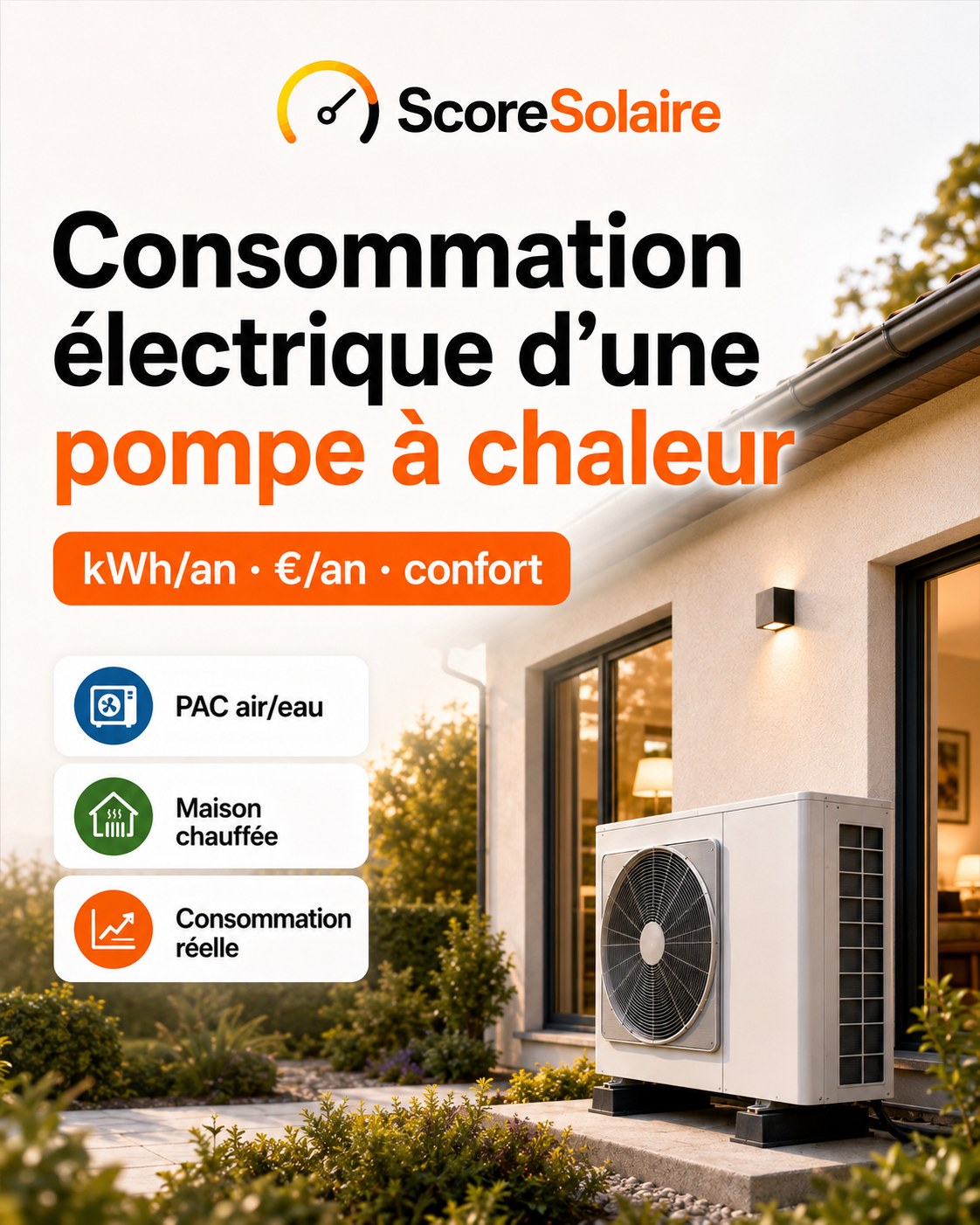 Consommation électrique d’une pompe à chaleur : dimensionnement, SCOP réel et isolation qui déterminent la facture annuelle