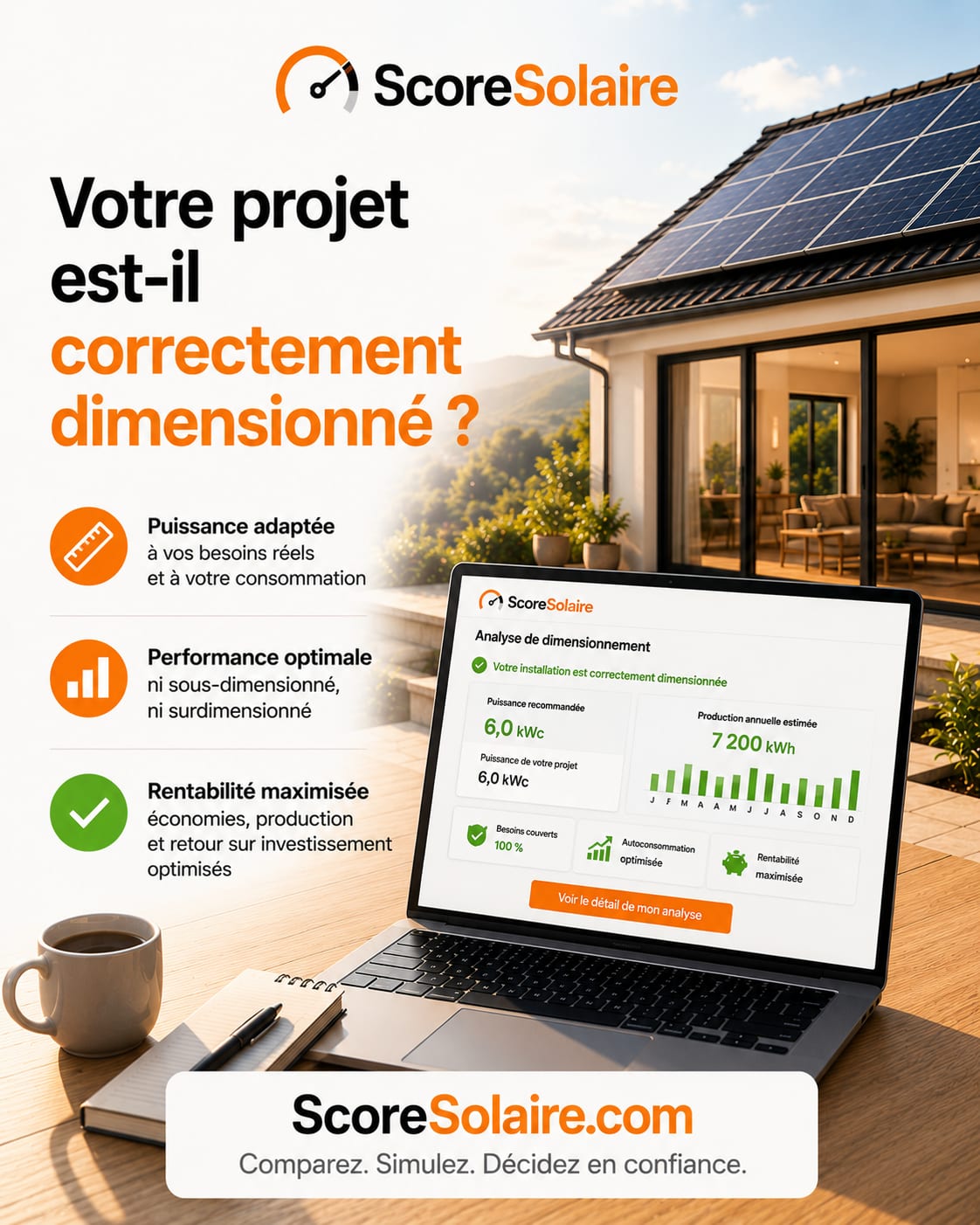 Dimensionnement d’une installation solaire : éviter le surdimensionnement ou le sous-dimensionnement avant de signer