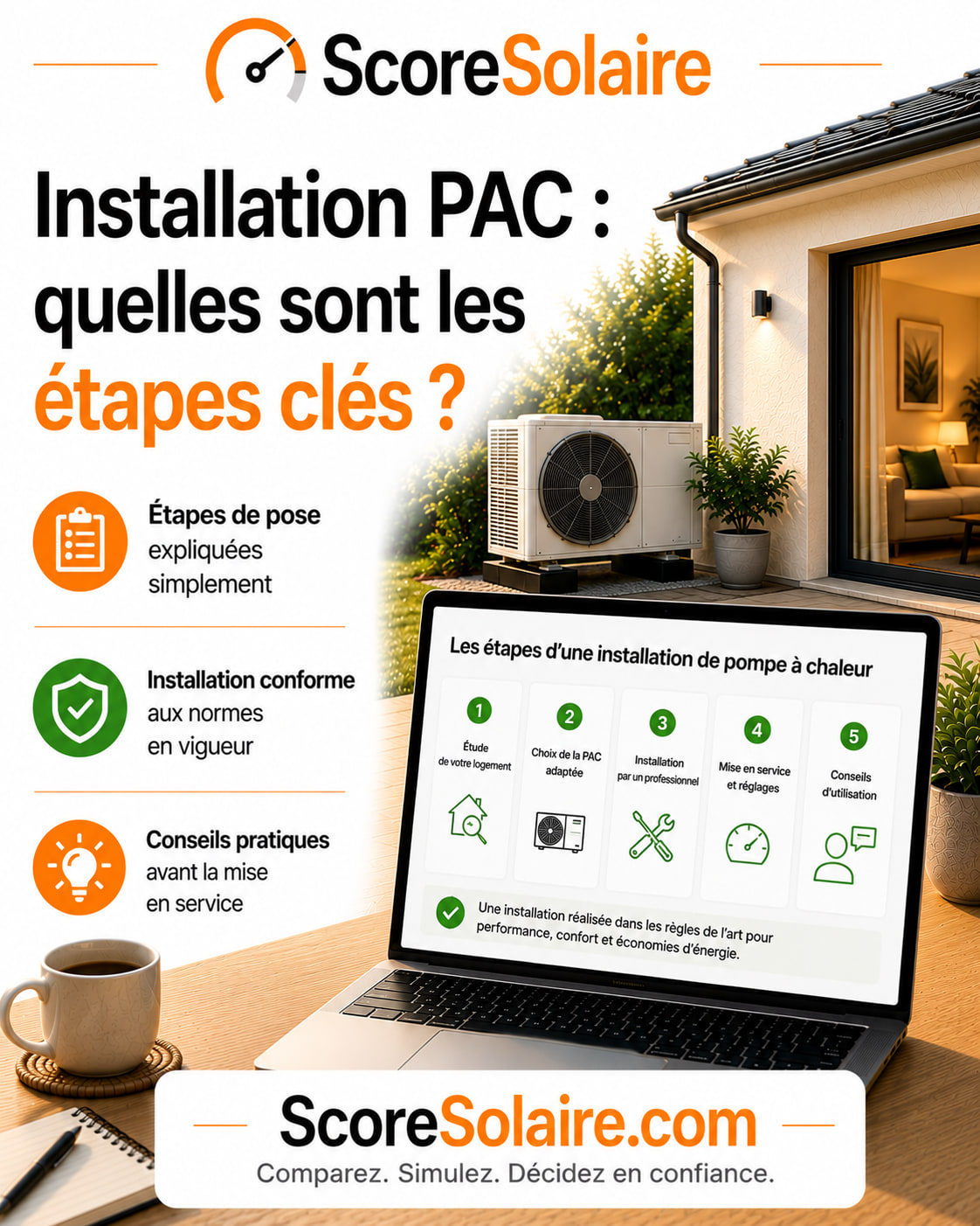 Étapes clés de l’installation d’une pompe à chaleur : étude, dimensionnement, pose et mise en service