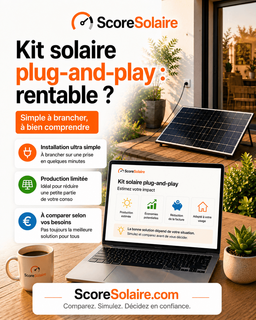 Kit solaire plug-and-play à brancher : rentabilité réelle, prix et pièges en 2026