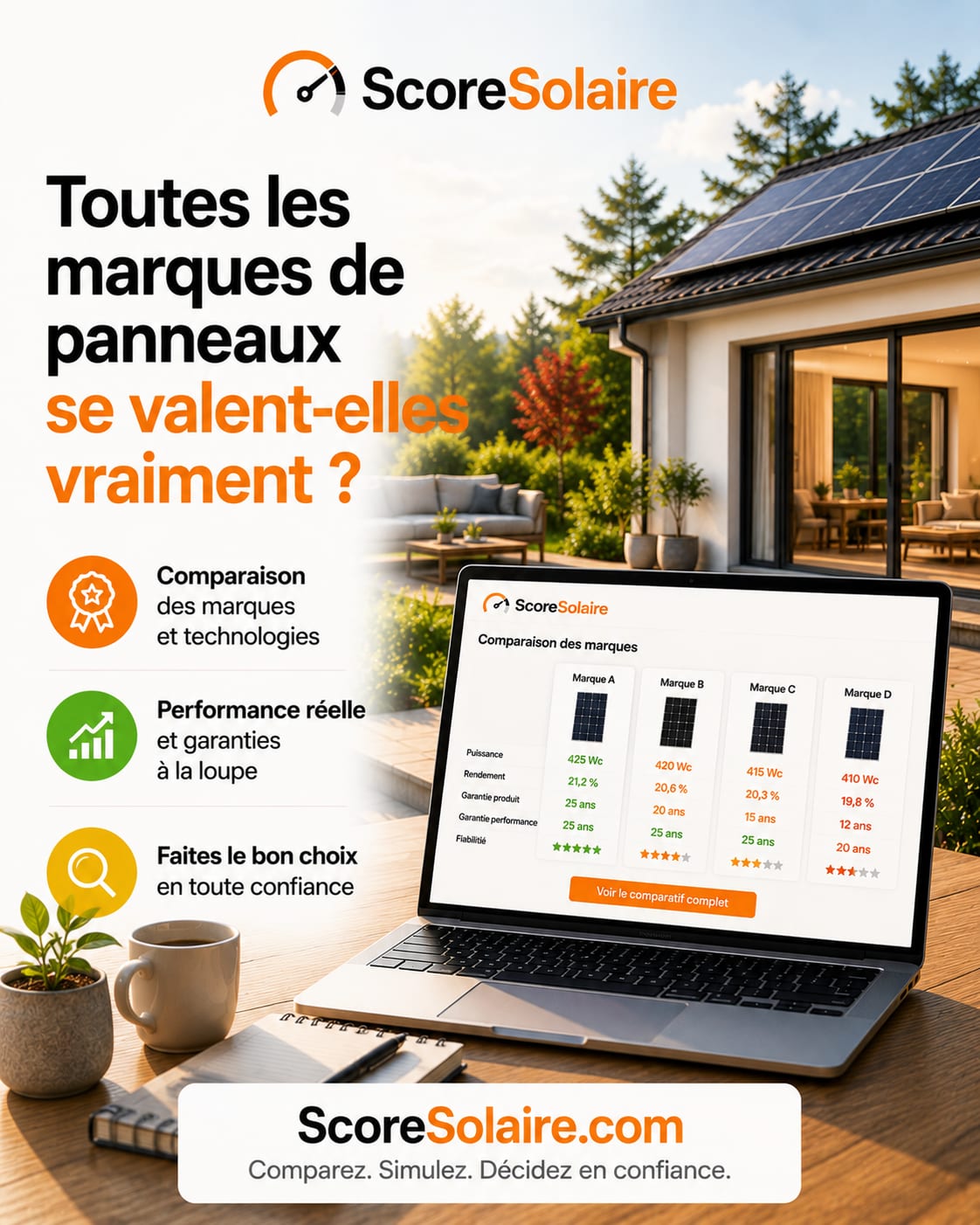 Qualité des marques de panneaux solaires : impact sur la performance, la durée de vie et la rentabilité
