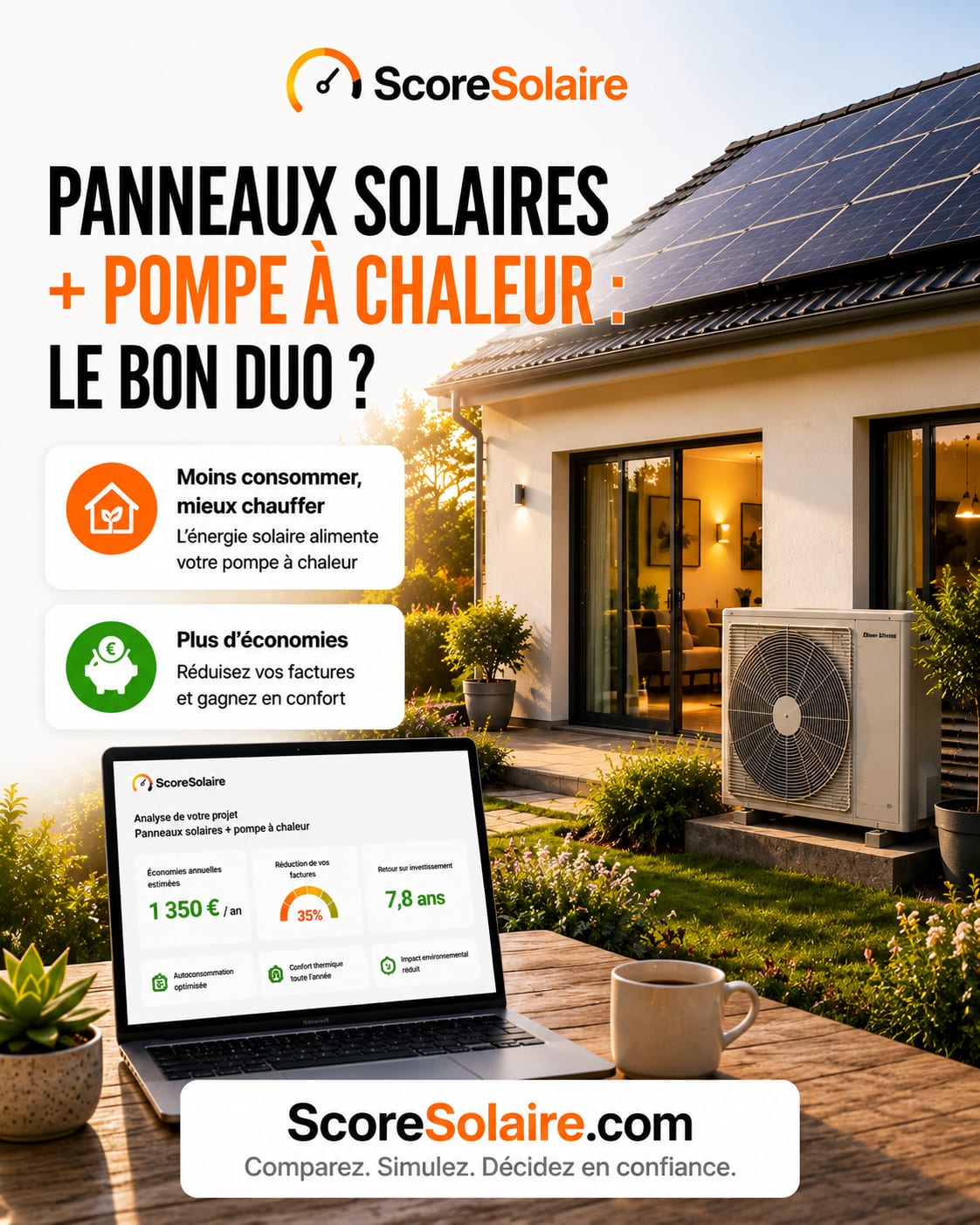 Coupler panneaux solaires et pompe à chaleur pour augmenter l’autoconsommation et la rentabilité en 2026