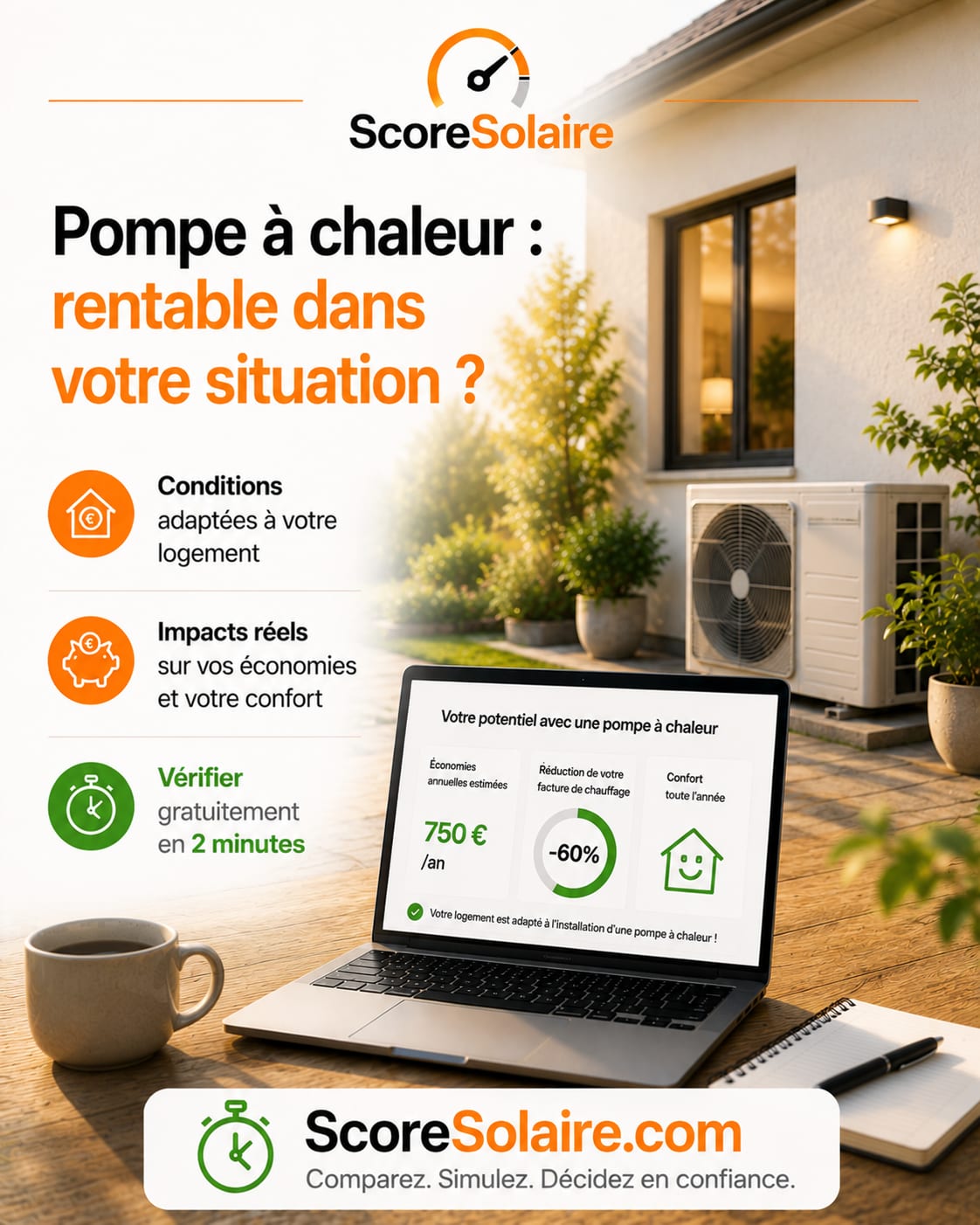 Vérifier si une pompe à chaleur est rentable et adaptée à son logement avant de signer le devis