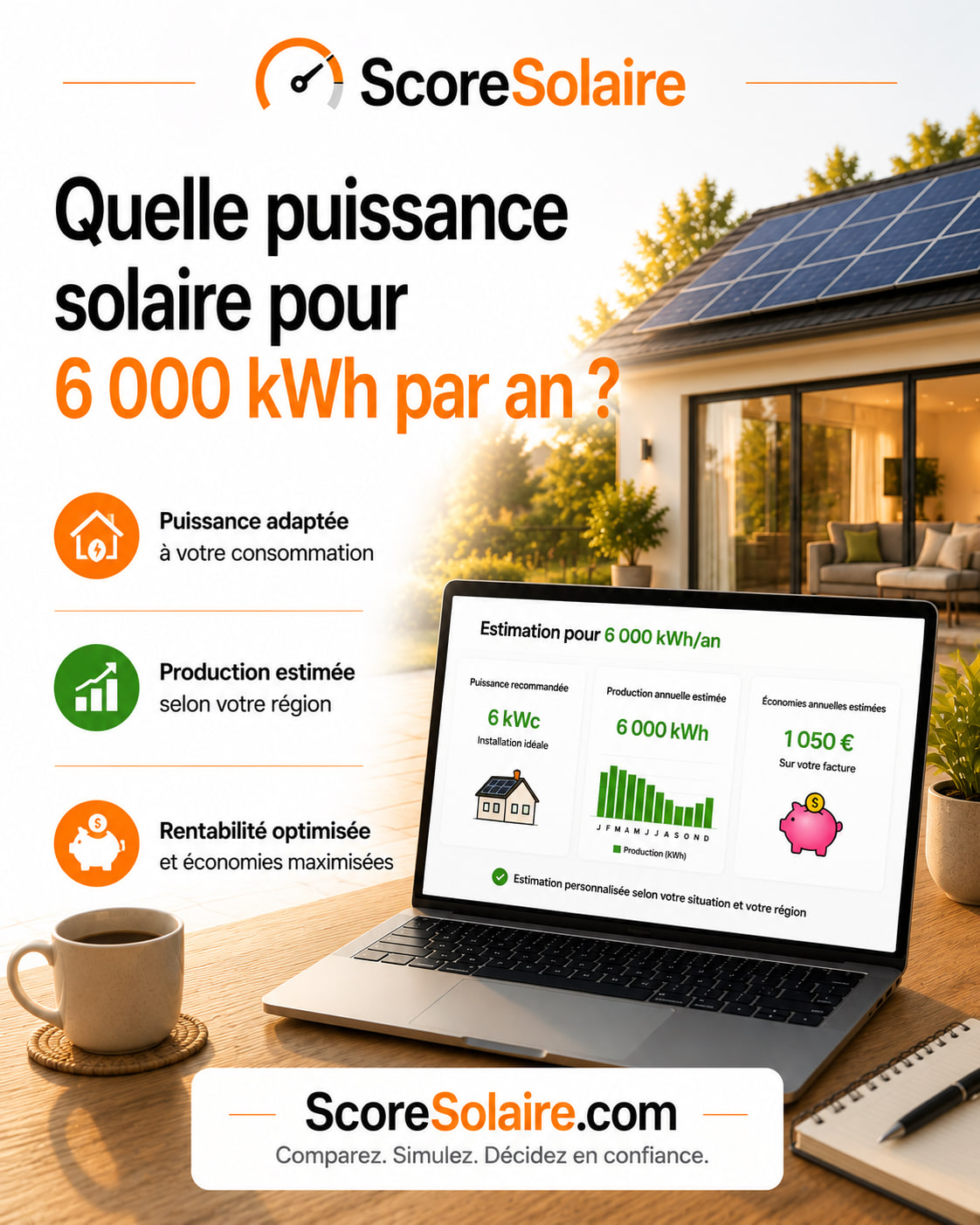 Quelle puissance de panneaux solaires choisir selon sa consommation annuelle pour optimiser économies et rentabilité