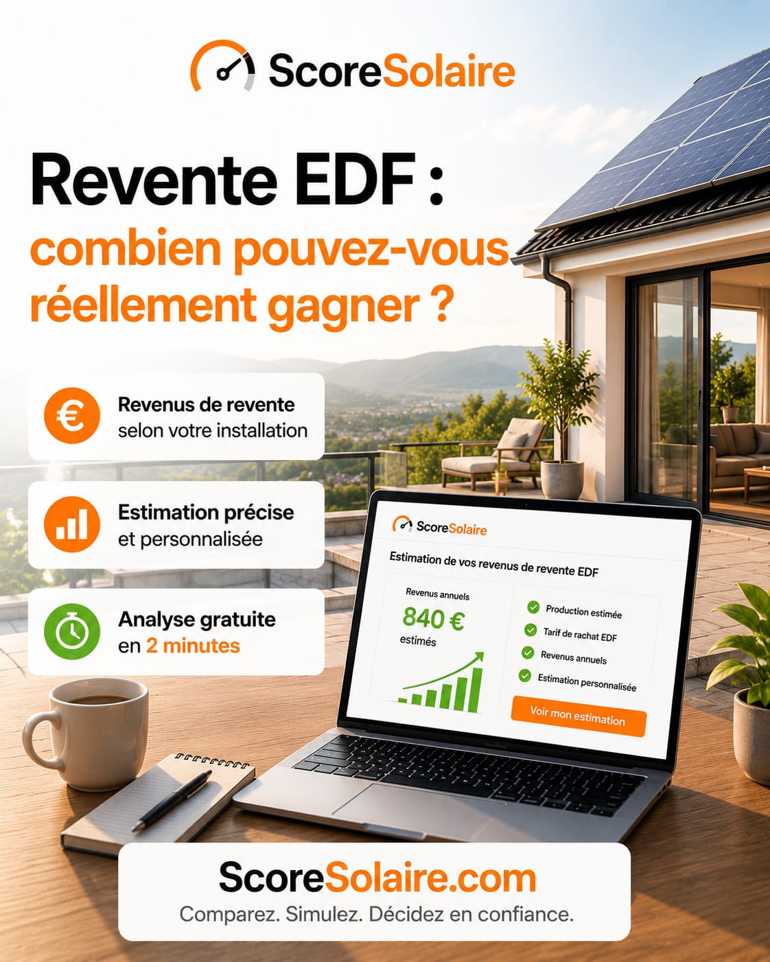 Revente du surplus solaire à EDF OA : les facteurs qui déterminent les revenus réels de ses panneaux