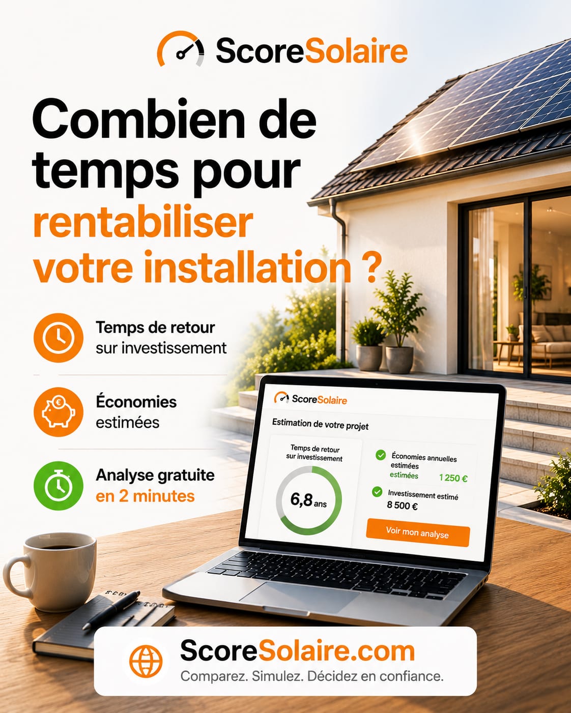 Temps de retour sur investissement de panneaux solaires : les facteurs qui font varier la durée de rentabilité