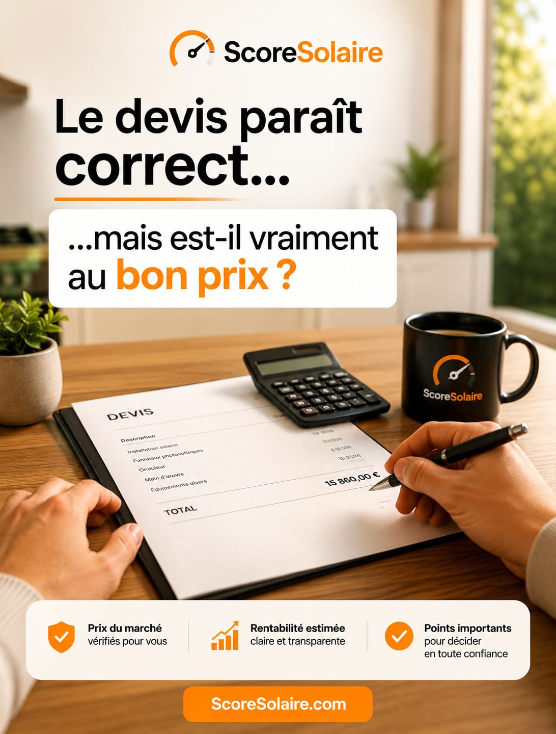 Vérifier si le prix d’un devis de panneaux solaires ou de pompe à chaleur est au bon prix avant de signer